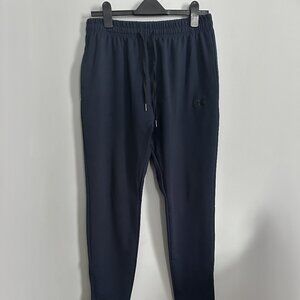 BROKIG Mens Slim Fit Gym Jogger Pants with Pockets (Large, Navy)